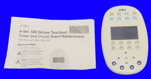 New adec 500 deluxe dental chair touchpad &amp; board 90.1135.01 touch pad a-dec for sale