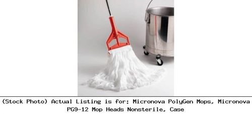 Micronova PolyGen Mops, Micronova PG9-12 Mop Heads Nonsterile, Case
