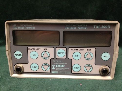 Rsp bi-temp temperature monitor tm-200d as-is for sale