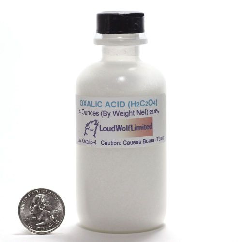 Oxalic Acid  Ultra-Pure (99.8%)  Fine Powder  4 Oz  SHIPS FAST from USA