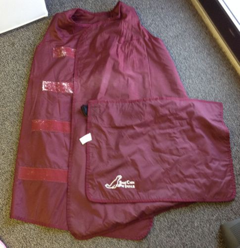 Maroon Infab Lead Vest (Style MAT-FB, 3&#039; Long) and Skirt (Style HSV-L1, 2&#039;)