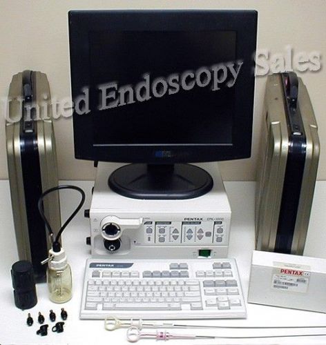 Pentax epk-1000 video endoscopy system endoscope complete 2 total scopes for sale