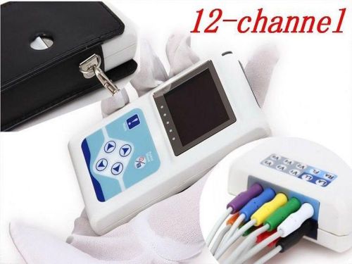 CardioScape 12-channel Color LCD Holter Recorder System 24 Hours +Analyzer FDA