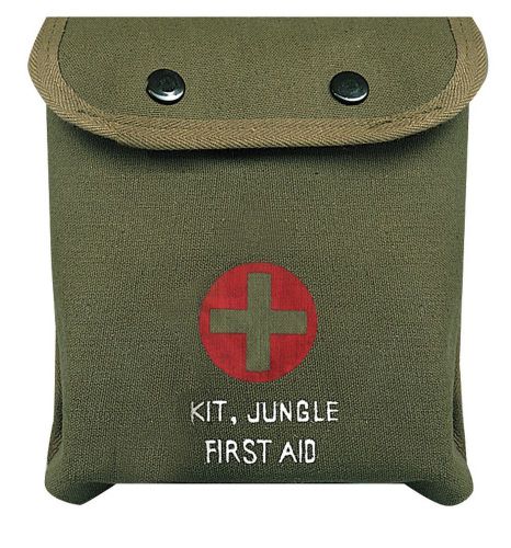 First Aid Kit Pouch - M-1 Jungle Style, Olive Drab by Rothco
