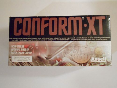 Ansell 69-318 Conform XT Powder Free Latex Exam Gloves Large 100 count