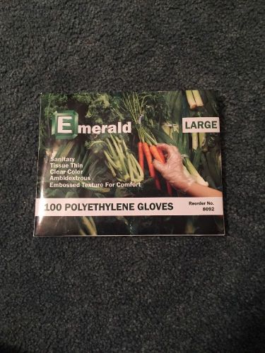 Polyethylene Gloves 100 Count Brand New Food Medical Gardening