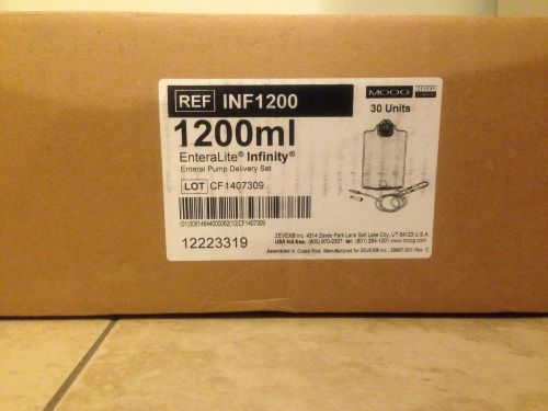 Zevex # INF1200 EnteraLite Infinity Enteral Pump Delivery Box of 30 Sets
