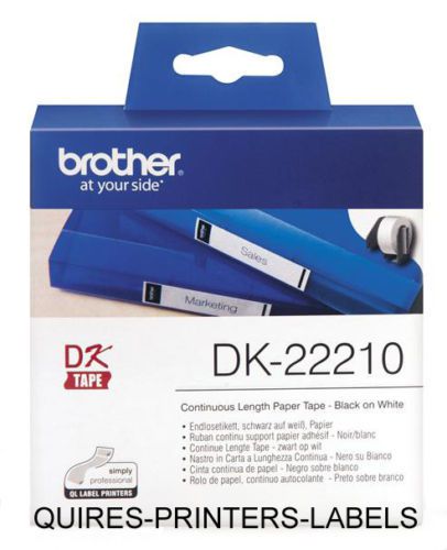 Brother dk 22210 continuous 29mm labels dk22210 for sale
