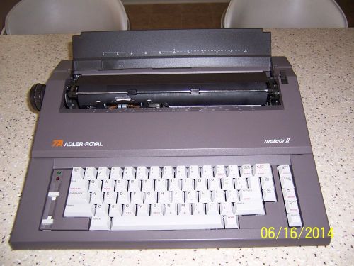 Royal Meteor II Correcting Elect. Typewriter, 3 print wheels, hard cover, &amp; book