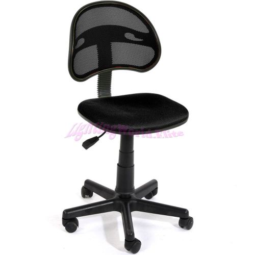 Black office chair mesh adjustable executive swivel computer desk seat fabric bn for sale