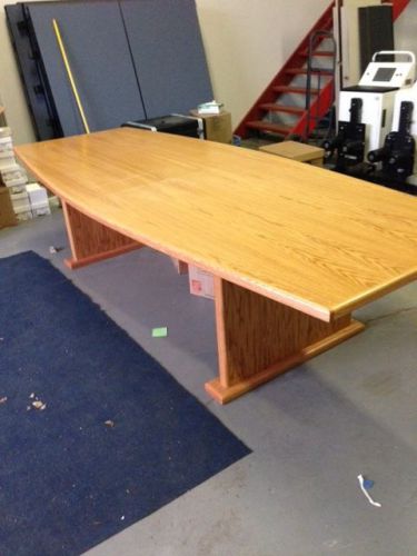 Custom 10&#039;x4&#039; Oak Conference Table