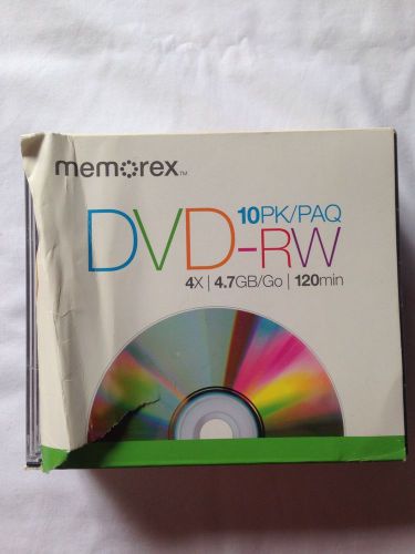Memorex DVD-RW 10 Pack 4x 4.7 GB 120 Min