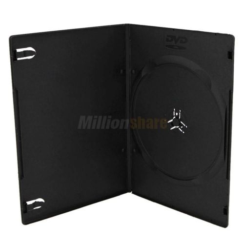 1 black multi (holds) 1 disc dvd cd case, premium grade, standard 7mm for sale