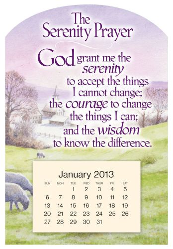 Miles Kimball Mini Serenity Prayer Magnet Calendar 