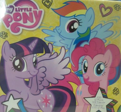 BRAND NEW 2015 CALENDAR, MY LITTLE PONY, MANY CHARACTERS, ALL DIFFERENT MONTHLY