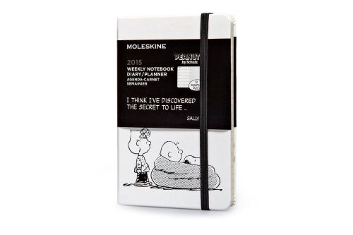 2015 peanuts edition moleskine 3.5&#034;x5&#034; weekly diary/planner-sally &#034;secret to ..&#034; for sale