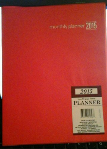 2015 monthly  planner