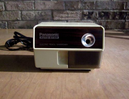 Panasonic Auto-Stop Electric Pencil Sharpener KP-110 Suction Feet, Vintage