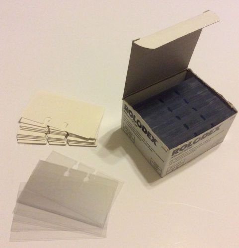 Rolodex Transparent Protectors 67653 Clear Sleeves ~225 Size 4&#034; x 2.25&#034;