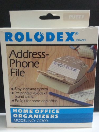 NEW Rolodex CS300 Name Address Phone File Cards Sealed Made in USA Petite