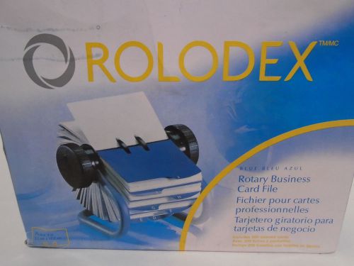 NEW ROLODEX 63299 GREY BUSINESS CARD FILE WITH A-Z INDEXED TABS &amp; 200 CARDS