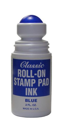 Blue roll-on stamp pad ink for sale