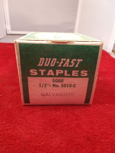 #11 of 16, LOT OF NEW OLD STOCK DUO-FAST STAPLES, BOX OF 5000 1/2&#034; No. 5016-C