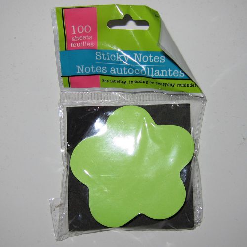 New POST IT Sticky Notes 100 Pages Flower Green Cute