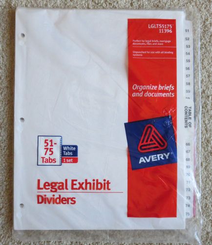 Avery Dennison (Ave-11396) Premium Collated Legal Exhibit Dividers - 26