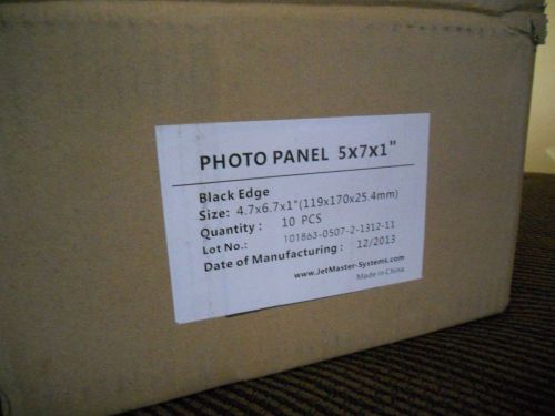 Jet Master Art 5x7x1 Adhesive Photo Panel W/ Stand Black Edging Pack of 10