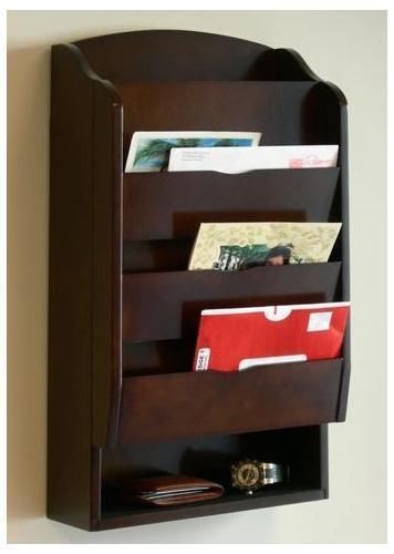 Letter Mail Sorter Key Holder Storage w/ Organizer Office Home Rack Wall Cabinet