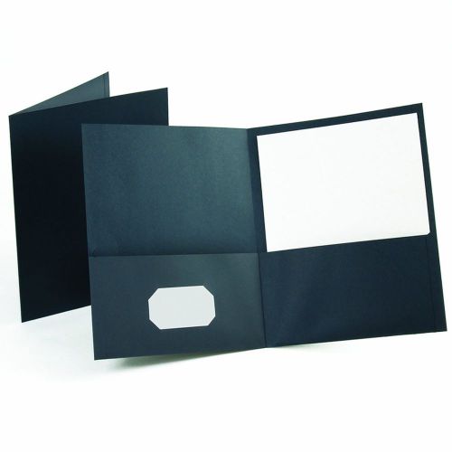 Twin Pocket Folders Letter Size Dark Blue 25 Ct. Home Office School Portfolios