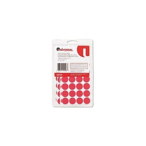 Universal Office Products 40103 Permanent Self-adhesive Color-coding Labels,