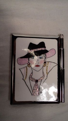 Personalized Expressions 1507 Pink Hat Women&#039;s Note Pad W/Pen