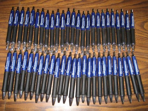 100 retractable ball point pens with rubber finger grip &amp; black ink nice !! for sale