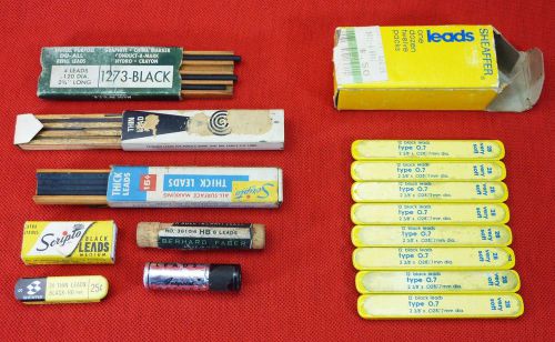 LOT Vintage Mechanical Pencil LEADS Sheaffer Scripto Drafting Drawing Art ~USA~