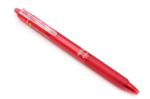 Pilot FriXion Ball Knock Retractable Gel Ink Pen - 0.7 mm - Red