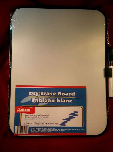 DRY EARSE White BOARD 8.5&#034;x11&#034; With Marker BLACK w/Magnet