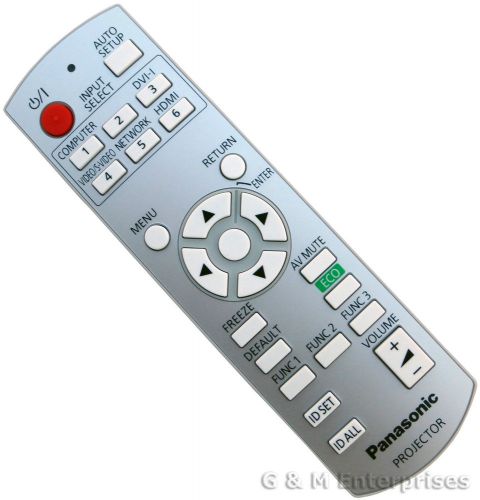 New Panasonic N2QAYB000669 Replacement Remote for PT-FW430, FX400 LCD Projectors