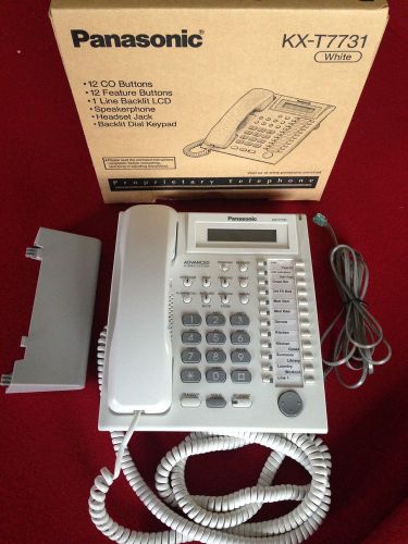 PANASONIC KX-T7731 WHITE LCD Proprietary Telephone