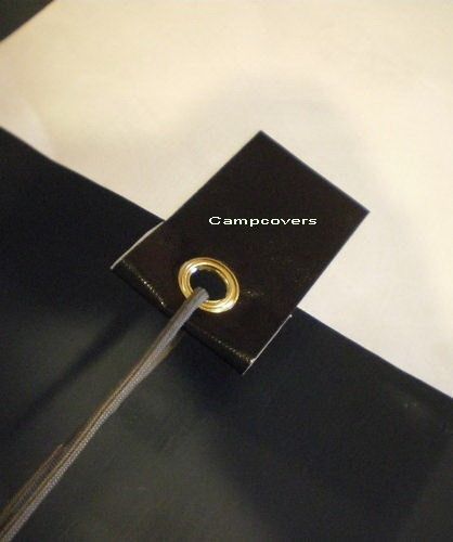 Black adhesive peel and stick grommet power tabs~pack of 4 for sale