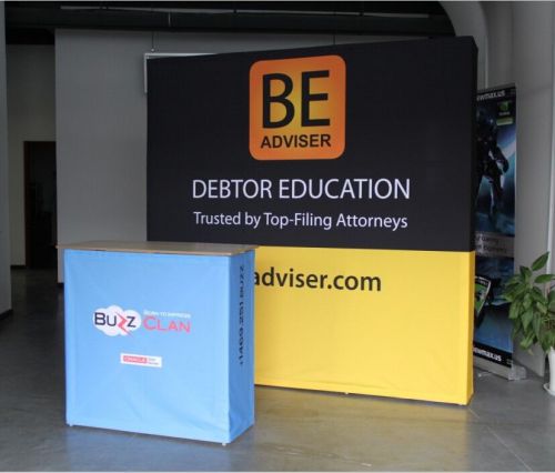 10?x8? pop up stand for trade show display / booth with graphic printing for sale