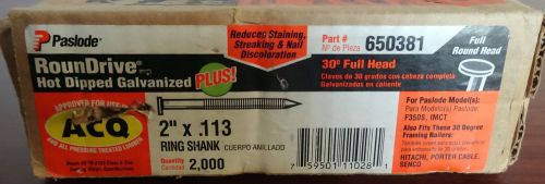 Paslode Round Drive 2&#034;x.113 galvanized nails #650381 1073ct for F350S