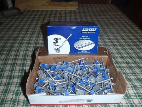 Duo-Fast 100 ct 3-in Drive Pins W/ Washers, 37886 Duo Fast Low Velocity Powder