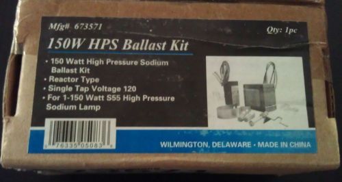 LOT OF 2 NEW BALLAST KIT FOR S55 HPS LAMPS  SINGLE TAP 120v. 1-150 WATTS  H.P.S.