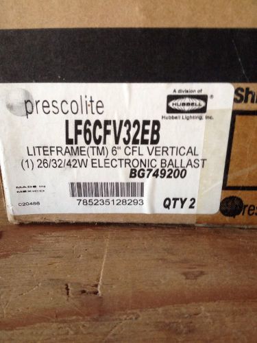 Hubbell Prescolite LF6CFV32EB Recessed LiteFrame CFL Housing Lot Of 2
