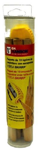 CH Hanson 20 Pack, Medium Carpenter Pencils &amp; VersaSharp Sharpener