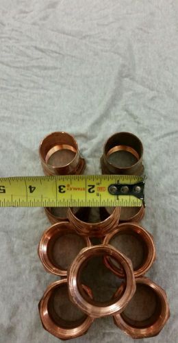 Lot of (10) nibco 1-1/2-IN CXF Copper adaptor Cl603
