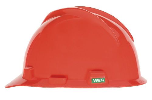 MSA 475361 ORANGE V-GARD SLOTTED HARD HAT CAP WITH FASTRAC RATCHET SUSPENSION