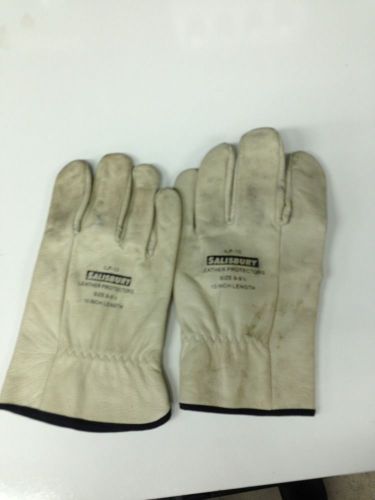 Salisbury leather lineman&#039;s protectors ilp-10 pair size 9-9 1/2 10 inch for sale